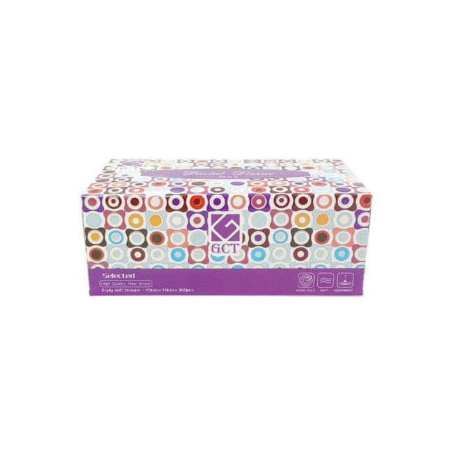 360 Sheets 2-Ply Facial Tissue Box