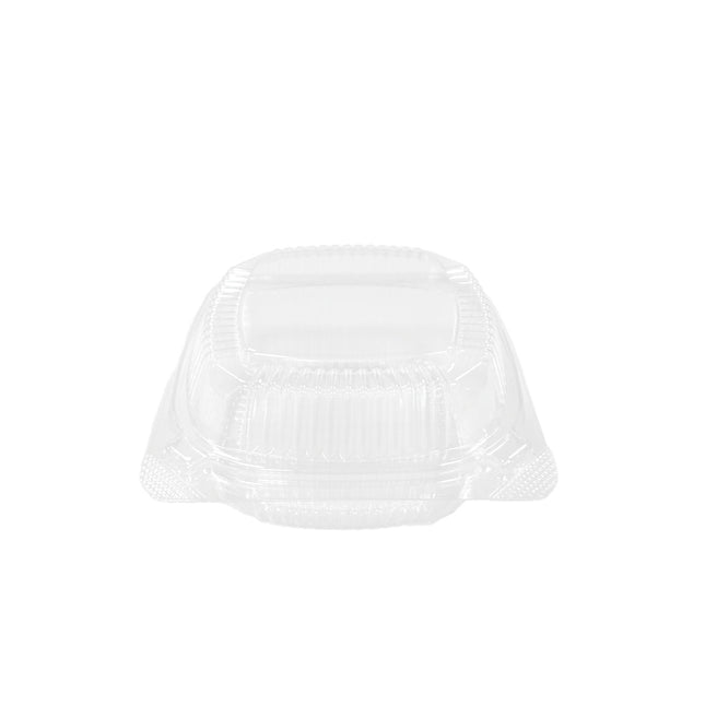 038 ClearSeal Hinged Lid Plastic Container 5 3/8" x 5 1/4" x 2 5/8" - 240/Case