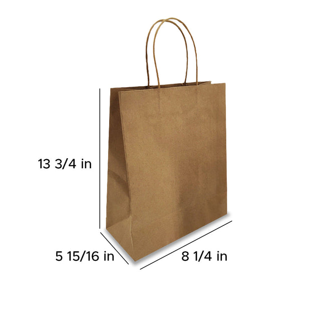 20 lb. Shorty Brown Paper Bag - 400/Bundle