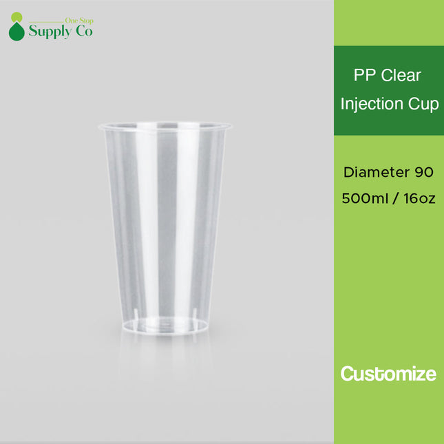 [Customize] Diameter 90-500ml / 16oz PP Injection Cup 500pcs/Case