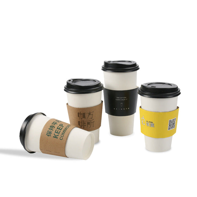 [Customize] 12-24oz Coffee Cup Sleeve w. Spot Color 1000pcs/Case