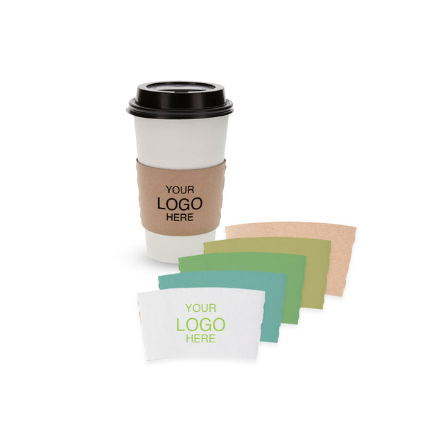 [Customize] 12-24oz Coffee Cup Sleeve w. Full Color Printing 1000pcs/Case