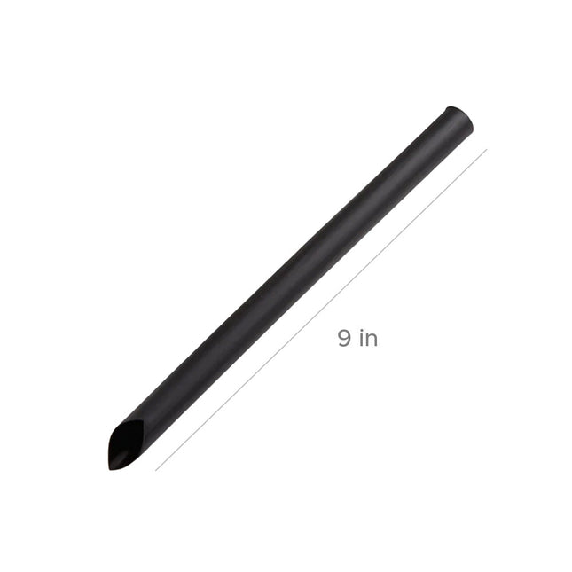 9" Boba / Jumbo Pointed Plastic Straw [Ind. Wrapped With Plastic] 2000pcs/case