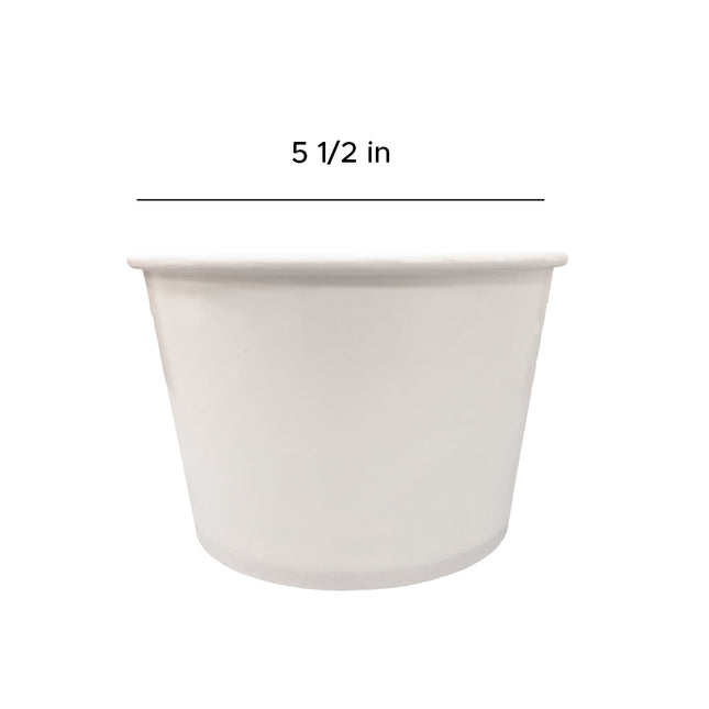 [Customize] Diameter 140mm-850ml / 30oz Double Poly Coated Paper Soup / Hot Food Cup 300pcs/Case