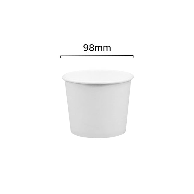 [Customize] Diameter 98mm-12oz Double Poly Coated Paper Soup / Hot Food Cup 500pcs/Case
