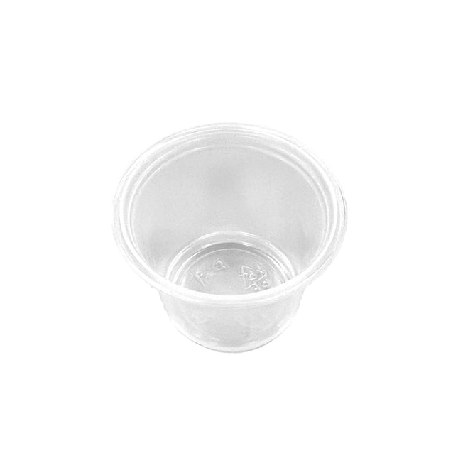 Clear Plastic Souffle Cup / Portion Cup - 1 oz. - 2500/Case