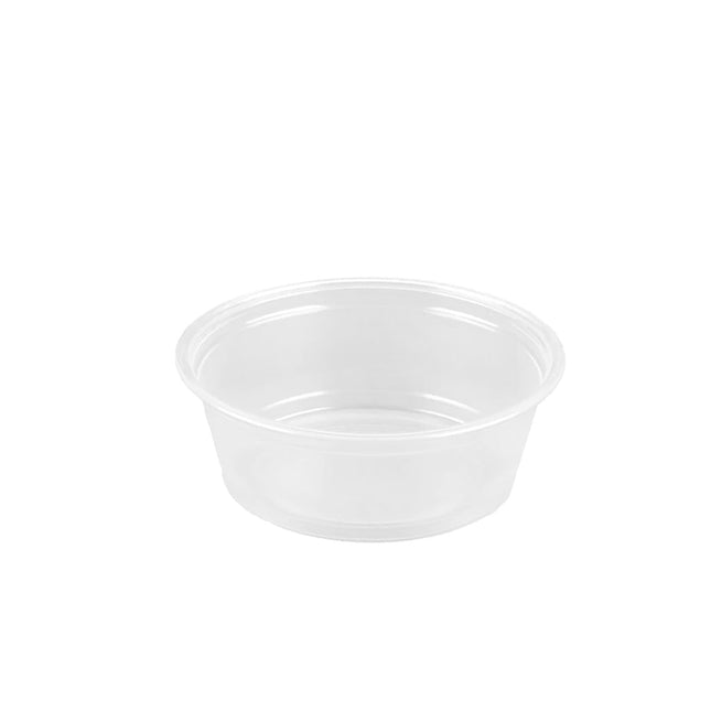 Clear Plastic Souffle Cup / Portion Cup - 1.5 oz oz. - 2500/Case