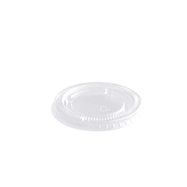 PET Plastic Lid for 1.5 oz Souffle Cup / Portion Cup - 2500/Case