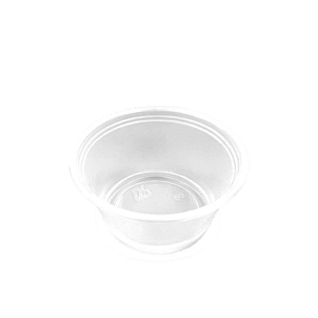 Clear Plastic Souffle Cup / Portion Cup - 2 oz oz. - 2500/Case