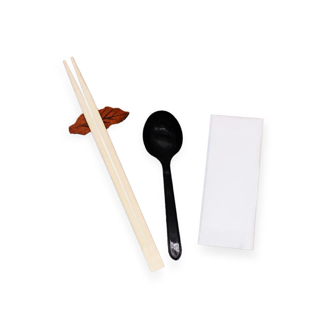 [Customize] Compostable Individually Wrapped Heavy Weight Corn Starch Utensil 500set/Case