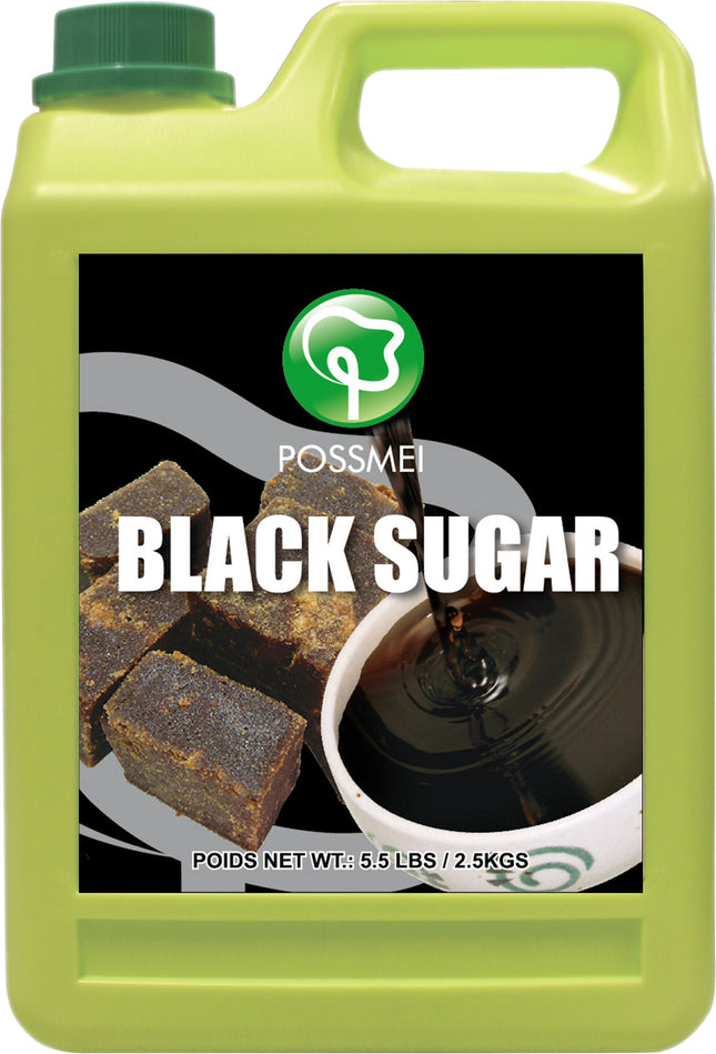 [POSSMEI] Black Sugar Syrup 5.5 lbs / Bottle x 6 Bottles / Case