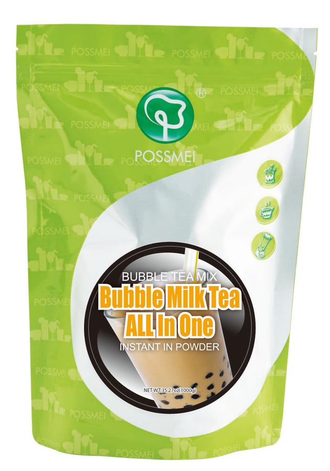[POSSMEI] Black Milk Tea Powder 2.2 lbs / Bag x 10 Bags / Case