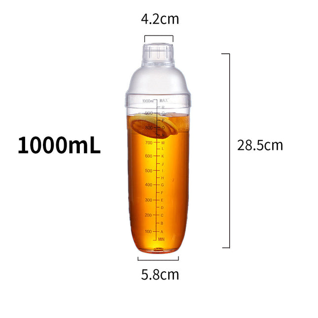 PP 1000ml Shaker Cup for Bubble Tea