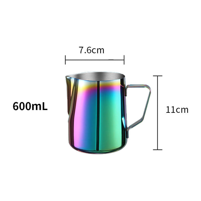 600ml Frothing Pitcher Milk Form Cup Stainless Steel