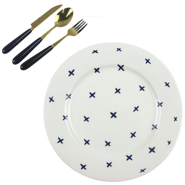 Customized Ceramic Japanese Style Breakfast Plate Tableware Set