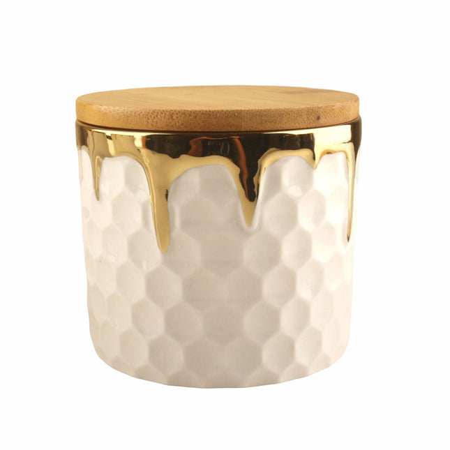 Golden Black Ceramic Storage Jars With Lid Kitchen Storage Box Sealed Jars Household Supplies