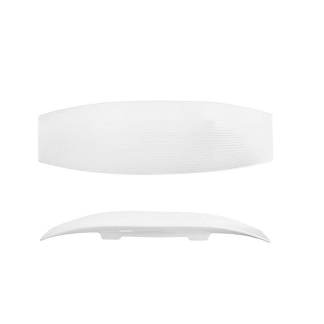 White Ceramic Durable Rectangular Plate For Dessert / Sushi / Sashimi