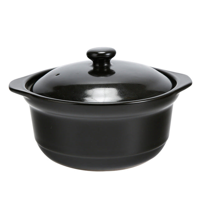 Premier Black Casserold Dish With Lid / Stovetop Ceramic Cookware