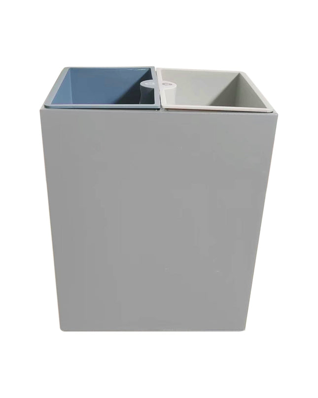 Double Compartment Classified Trash Can