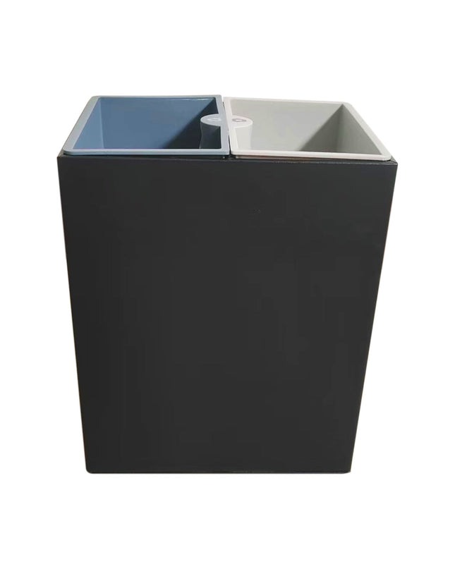 Double Compartment Classified Trash Can