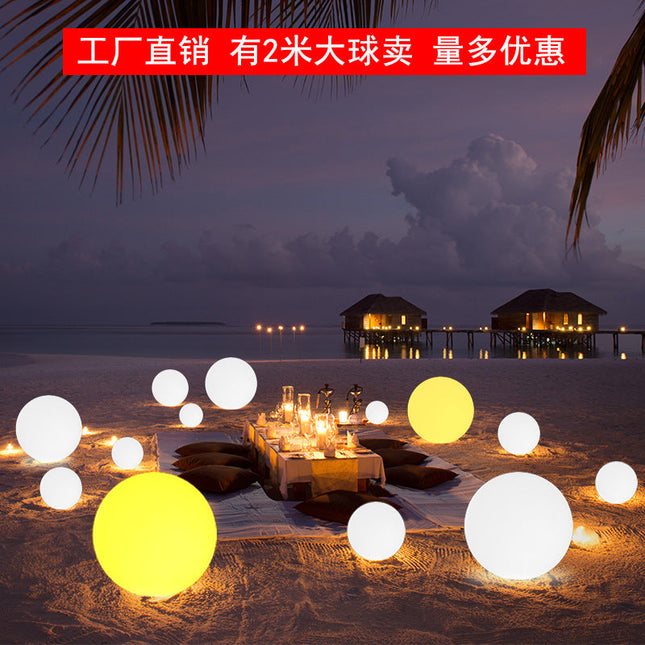 LED Lighting Ball Lighting Outdoor Waterproof Solar Lawn Lamp Garden Beach Landscape Ball -Shaped Light Decorative Hanging Ball