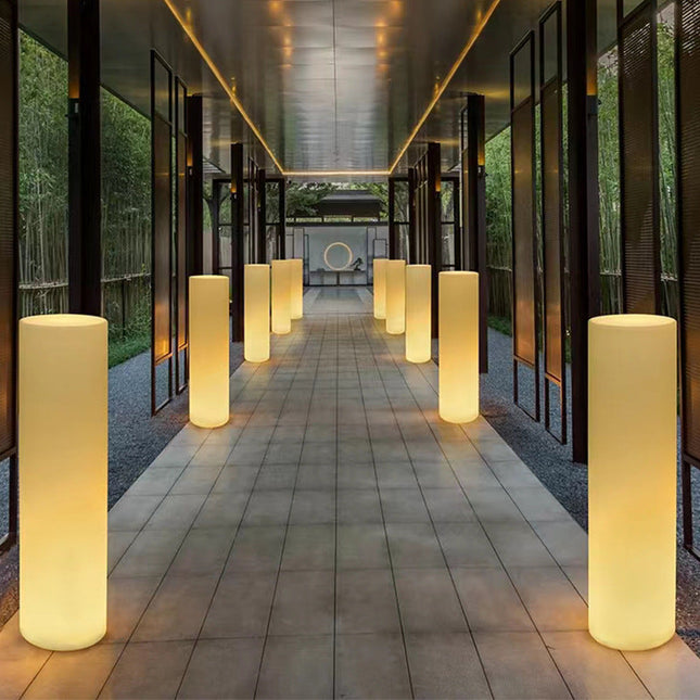 LED Light Column Lamp Landscape Courtyard Floor Lantern Outdoor Waterproof Lamp Pillars Outdoor Villa Garden Decoration