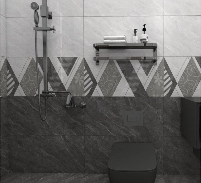 Gray Marble Room Bathroomglazed Wall Tiles