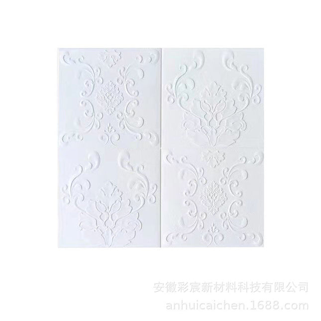 3D Wall Sticker Wall Panels Pe Foam Wall Tiles Peel And Stick Wallpaper Foam Room Decor Ceiling Whire Background Wall Panel