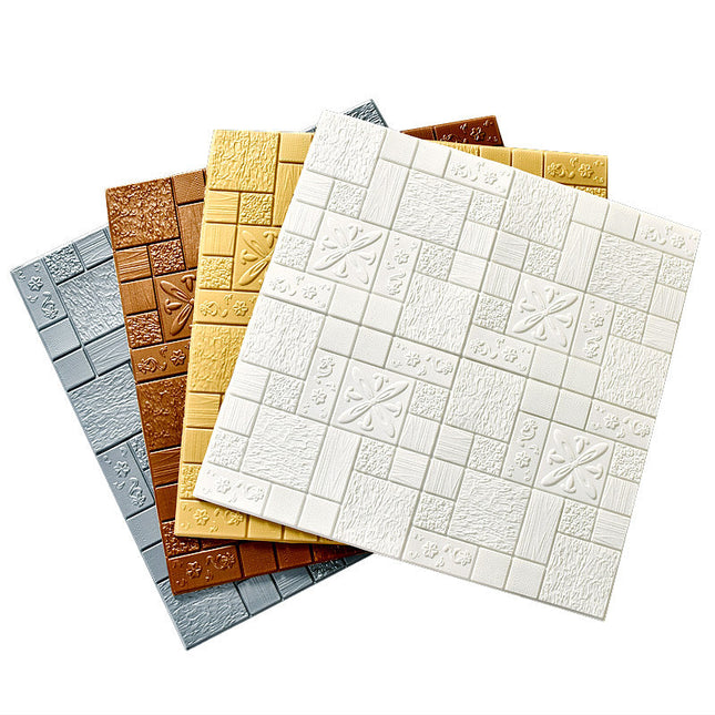 3D Wall Sticker Decoration Self -Adhesive Wall Tiles Brick Pattern Wallpaper