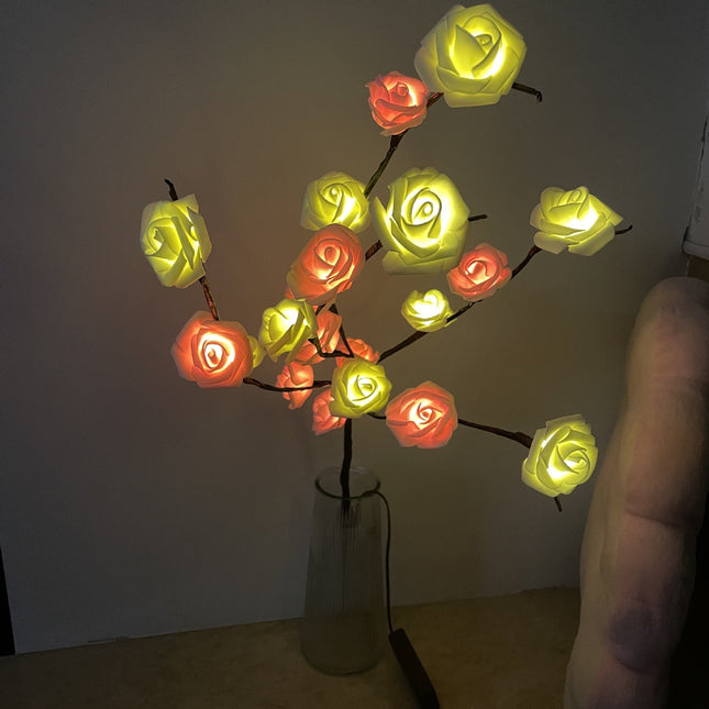 Flower Shaped Twig Light Battery Powered Ideal For Indoor Outdoor Deccoration