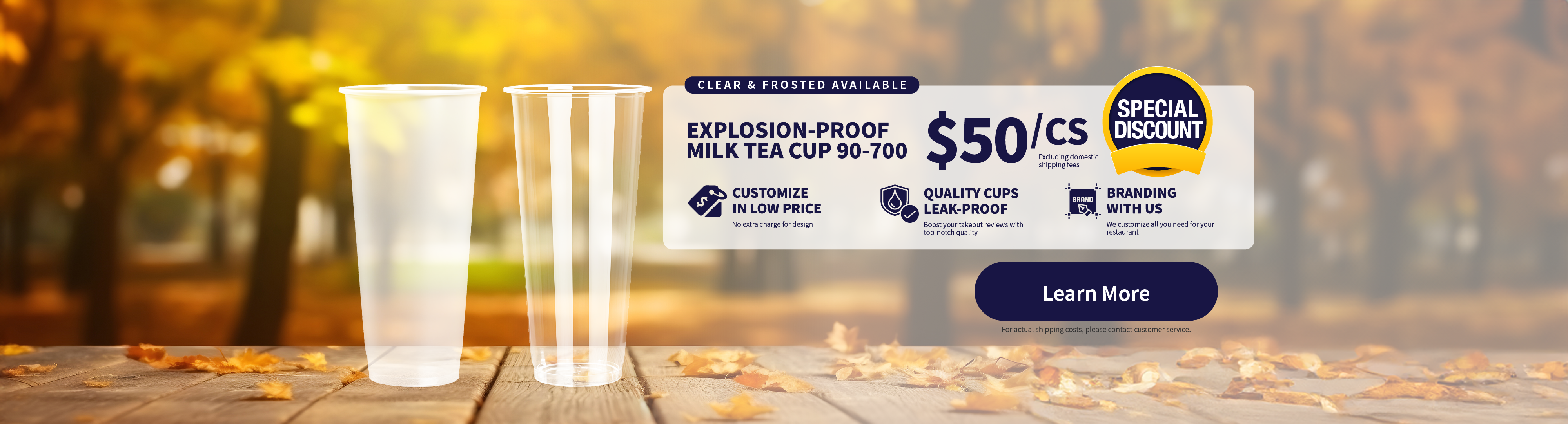 Early Autumn Sale: 90-700 Anti-Burst Bottom Tall Milk Tea Cups, Limited Time Offer!