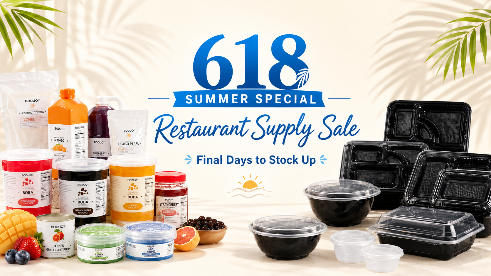 OneStop 618 Mega Sale: Save on BODUO Bubble Tea Ingredients and Wholesale Restaurant Supplies