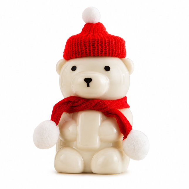 500ml / 16oz 53mm Christmas Seated Bear PET Bottle 200pcs/Case