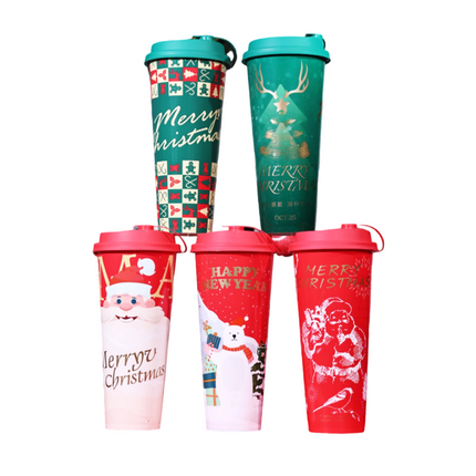 Diameter 90-650ml / 22oz PP Injection Cup (IML, 5 Assorted Designs Included) 500pcs/Case