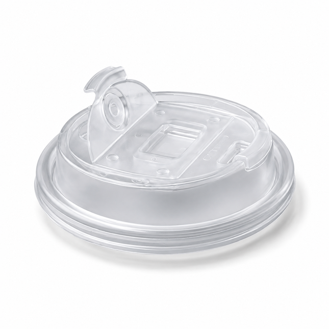 Diameter 90mm PP Double-Fold Injection Lid – Clear