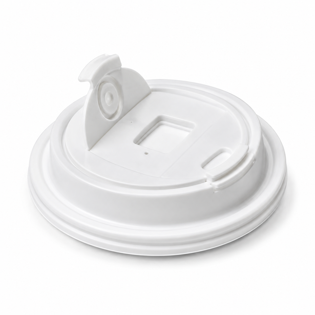Diameter 90mm PP Double-Fold Injection Lid – White