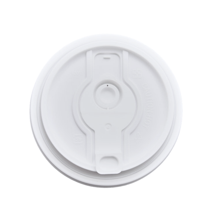 90mm Disposable Leak-Proof Dual-Hole Injection Lid , Separate Snap-On Lid and Tab Design