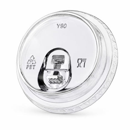 Diameter 90mm PET Plastic High Sip-Through Lid 1000pcs/Case