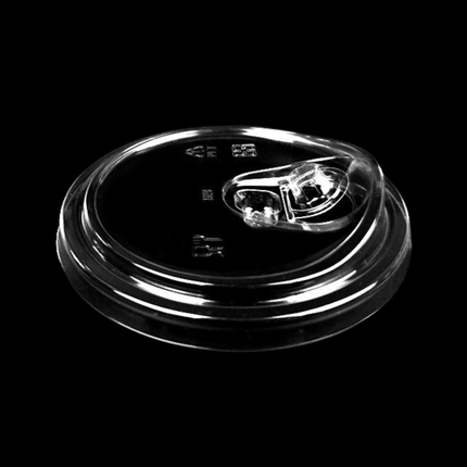 90mm Snap-On PET Coffee Sip-Through Lid