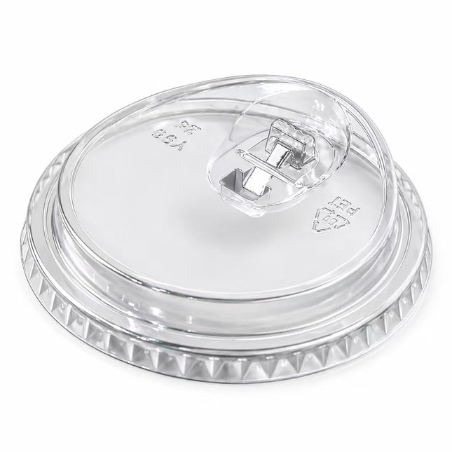 95mm Clear PET High Sip-Through Lid