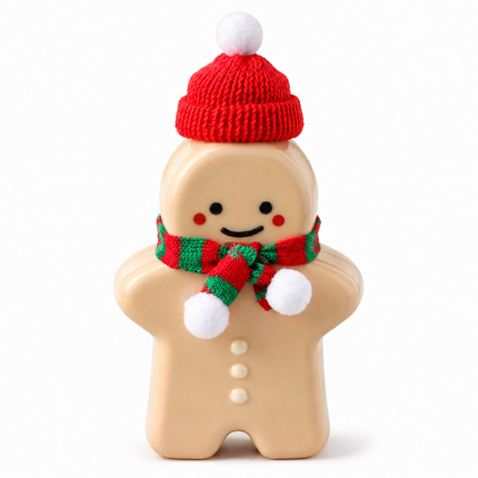 Gingerbread Man PET Plastic Cup - Green