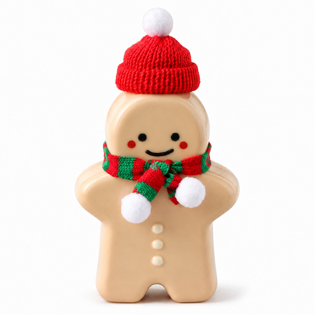 Gingerbread Man PET Plastic Cup - Green