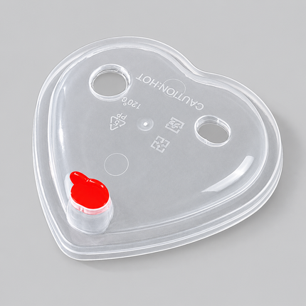 Clear PP Lid for 700ml Heart-Shaped Cup