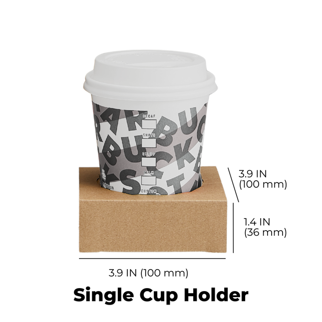 Disposable Takeout Milk Tea Cup Holder – Single Cup Carrier with Corrugated Paper (NEW)