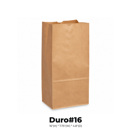 #16 (DURO) Brown Paper Bag - 400pcs/cs