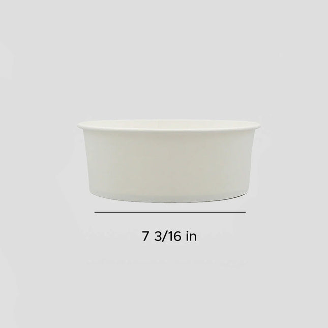 [定制包裝] 直徑183毫米-1100毫升/35盎司紙質雙覆膜食品紙碗300個/箱