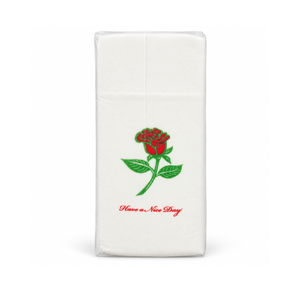 Rose Dinner Napkin 8" x 4.25" - 1000 Ct/Case