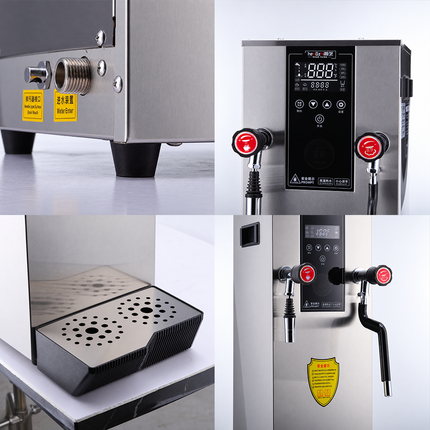 Commercial Steam and Hot Water Boiler with Milk Frother 110 V / 29.8 LBS