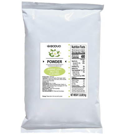 [博多] 茉莉輕乳茶固體風味飲料（三合一） [2.2 lbs / Bag x 20 Bags / Case]