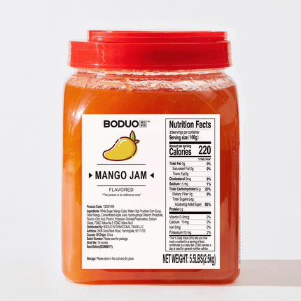 [BODUO] Mango Flavored Concentrate(with Pulp) NO.2 [5.5 lbs / Bucket x 6 Buckets / Case]